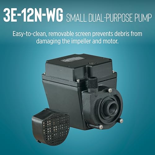 Image of Little Giant 3E-12N-WG 1155V 500 GPH Manual In-line /Submersible Pump