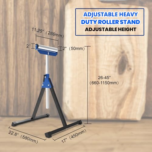 AURAVO Folding Roller Stand for Table Saws and Planers #TOP18
