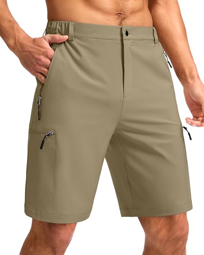 Image of G Gradual Men's Hiking Cargo Shorts 9 inch Quick Dry Lightweight with 4 Pockets