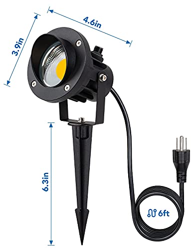 Sunvie Outdoor Led Spotlight With Dusk To Dawn Photocell Light Sensor 20W Landscape Lights 120V Ac 3000K Warm White Waterproof Landscape Spotlights For Yard Tree Flag Garden Decor 6 Ft Cord(2 Pack) #TOP7
