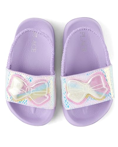 Image of The Children's Place Baby Girls' And Toddler Everyday Slide Sandals With Backstrap