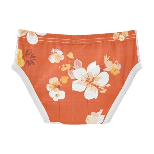 Orange Gingham Little Boys Soft Kids Underwear Cute Children Undies2