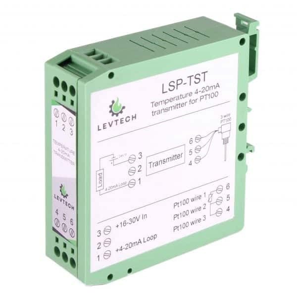 Levtech - Industrial Temperature Transmitter 2-10V for Pt100 or Pt1000… (Pt100)