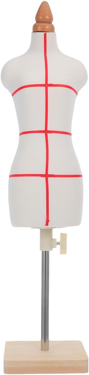 VILLCASE Sewing Mannequin Female Dress Form Adjustable Tailor Dummy for Accurate Clothing Design Lightweight Sturdy Teaching Tool for Designers and Dressmakers
