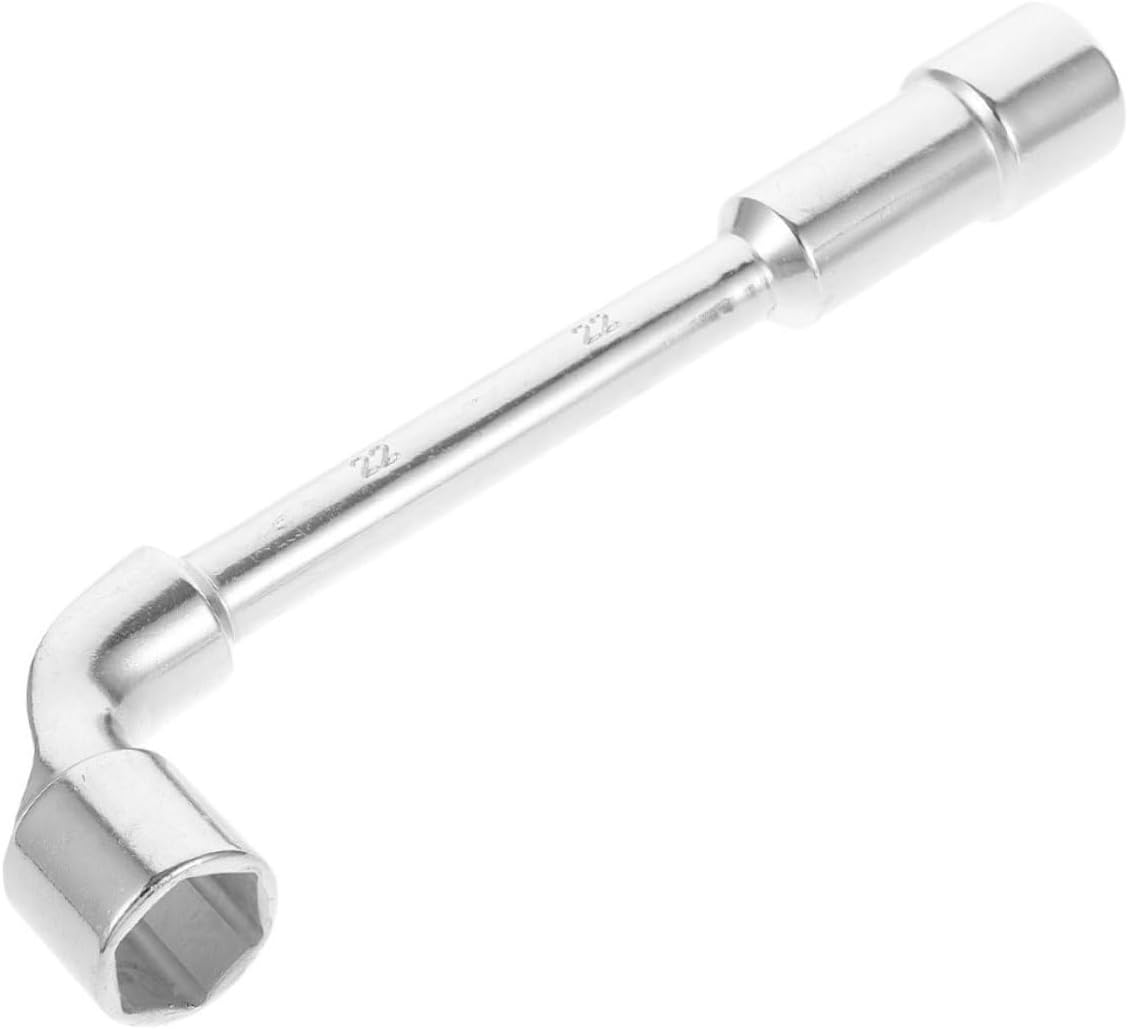 L-shaped Angled Socket Wrench 21mm Tire Repair Tool Automotive Lug Wrench for Car and Motorcycle Wheel Alignment and Tire Changing