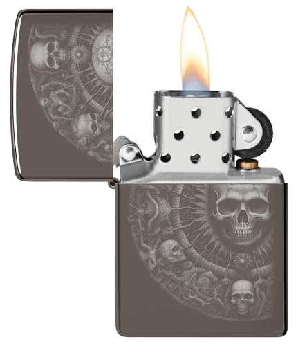 Encendedor Zippo Skull Mandala Black Ice miniatura 3