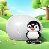 2026 Easter’s Latest Gift: Wind-Up Animal Hatching Surprise Egg, Walking Collectible in Egg, Wind-Up Animal Surprise Eggs, Funny Novelty Gag Gift, Easter Party Favor for Adults, Teenagers (Penguin)