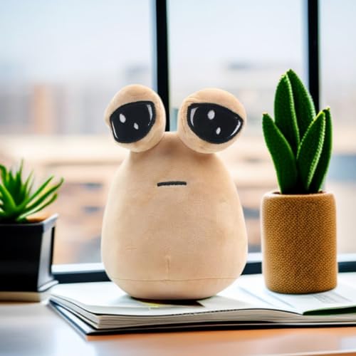 Pou Plüsch, 22cm My Pet Alien Plüshies für Kinder - Cartoon Anime Stofftier für Haus Schlafzimmer Dekoration, Geburtstag Weihnachten Geschenk für Jungen Mädchen Fans