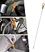 Espear Engine Oil Dipstick 11437509784 for BMW Mini Cooper S R52 R53 2002 2003 2004 2005 2006 2007 2008 - Check Oil Level 62cm/24.4 inch Petrol Indicator with Yellow Handle