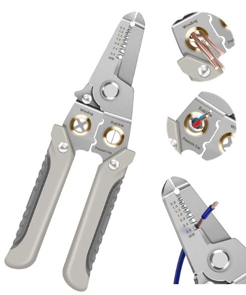 Homdum 7-in-1 Multifunction Wire Stripper Stainless Steel Electrical Stripping Tool, Cable Stripping, Cutting & Crimping or Electricians and DIY (B0DCK78RWJ) Amazon Price History, Amazon Price Tracker