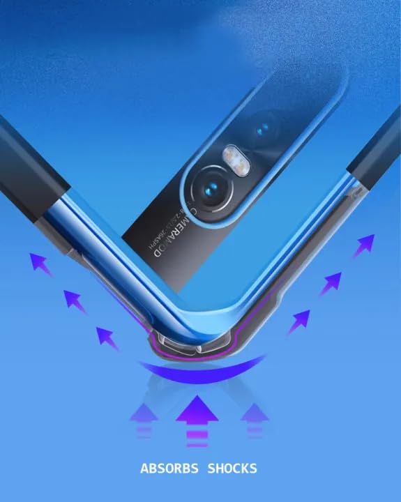 Image of REALCASE Vivo V15 Pro Back Cover Case Stylish | Clear Transparent Gel Shock Proof TPU Bumper Back Cover Case for Vivo V15 Pro (E-Black)