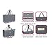 Everything Mary Universal Sewing Machine Carrying Case, Grey - Portable Tote Cover Bag for Brother, Singer & Most Machines - Supply Organizer for Crafts, Nursing, & Medical