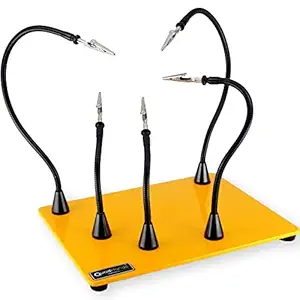QuadHands Deluxe Workbench Helping Hands Third Hand System - Magnetic Mount Arms Can be Positioned Anywhere - Ultimate Flexibility