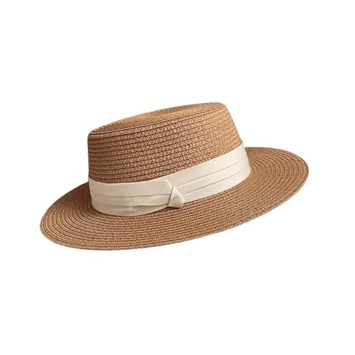 Chapeau de soleil pour femme grand bord de paille voyage plage