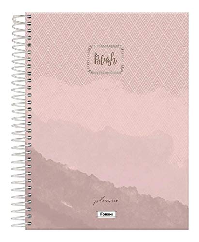 Agenda Espiral Planner Blush Azul 2021 - Foroni