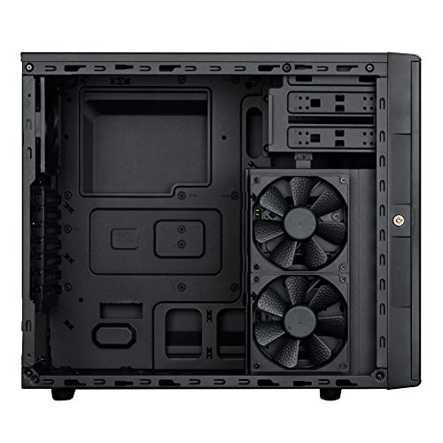 Gabinete Silverstone Technology CS380 de torre ATX compacto de 8 bahías, modelo CS380B-X V2.0, color negro miniatura 4