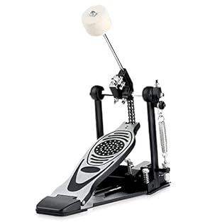 LOLUNUT single foot pedal adopts a thick double chain,a wider bottom plate,a longer pedal, and an overweight design,which is stronger and more stable than the single chain pedal on Amazon Adjustable angle cotton felt hammer, made of high-density felt...