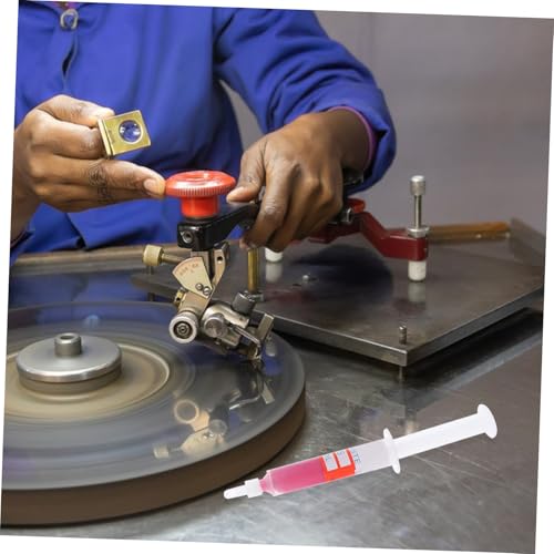 Garneck 12 Stück Polierpaste Diamanten Schleifpaste für Metall Schmuck und Edelsteine Inklusive Körnungen W0,5- Geeignet für Verschiedene Oberflächenrauhheit