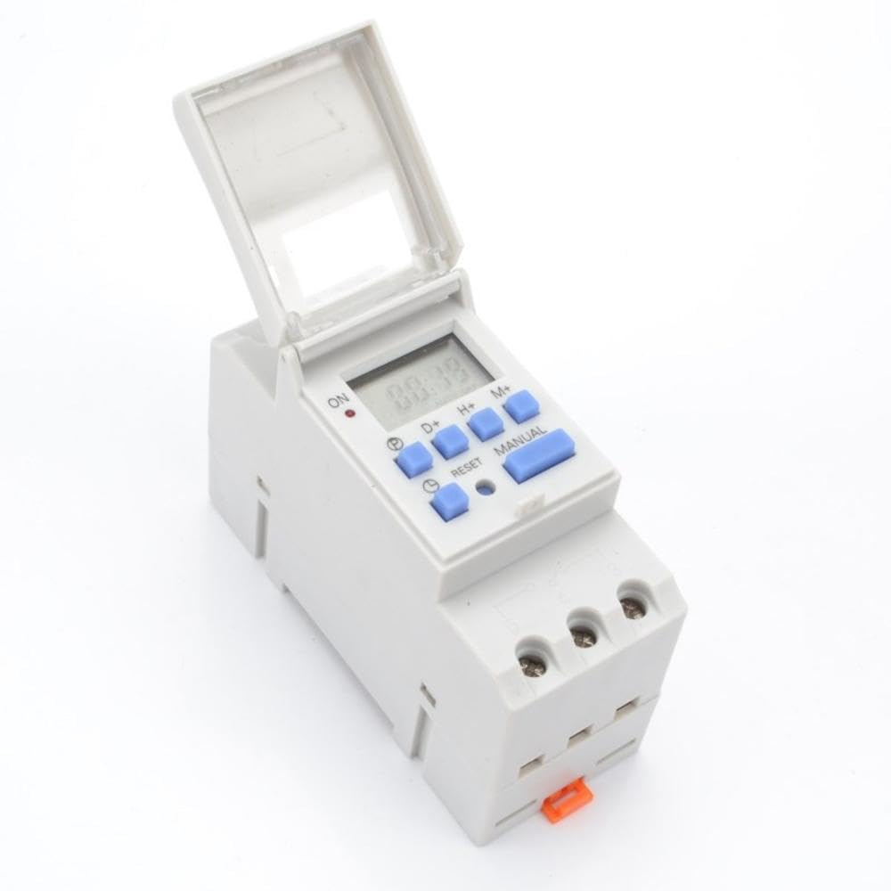 Wengart Interruttore Timer Digitale THC15A,ACDC12V Programmabile Settimanalmente,fino A 28 Gruppi Di Interruttori, Uscita Interruttore Passiva, Semplifica Le Attività Quotidiane - 6