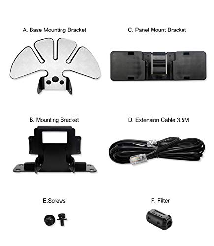 Kit fixation déportée Kenwood TM-V71 support façade détachable câble - 6