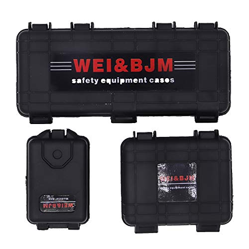 Rehobby 3Pcs 1/10 Mini Toolbox Trunk Decoration Accessories For 1:10 Rc Crawler Car Traxxas Trx4 Axial Scx10 90046 Cc01 D90 D110 (Black) #TOP1