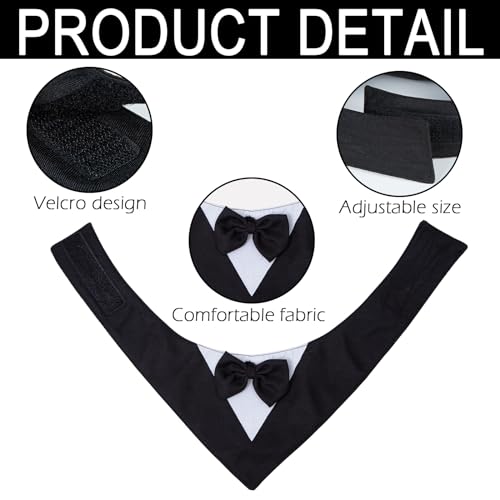 Disfraz Formal de Esmoquin para Perros Grandes con Gafas miniatura 5
