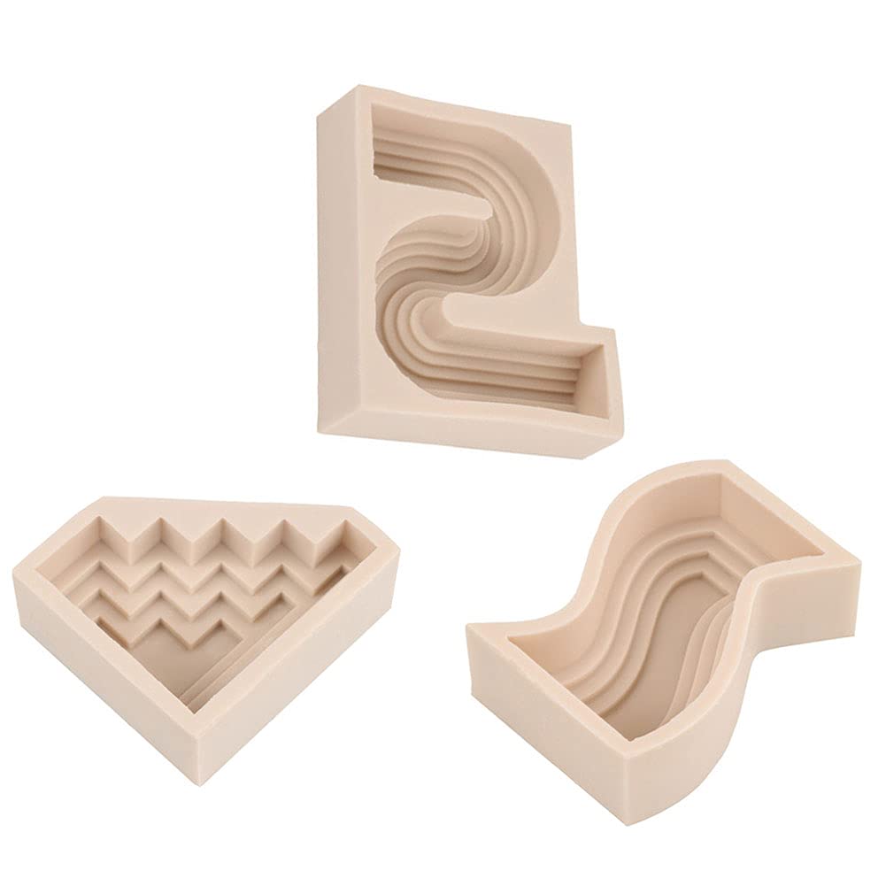 Świeca, foremki na świece 3d geometryczny kształt świeca formy do robienia rzemiosła woskowego dokonywanie silikonowe formy odlewanie z żywicy epoksydowej geometryczna forma do majsterkowania świeca z