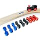 M3Druck® Gleisverbinder 10 Stück Holzeisenbahn Verbindungsstücke Verbinder; Adapter kompatibel mit Brio, Lillabo, Thomas and Friends, Melissa UVM. (Rot)