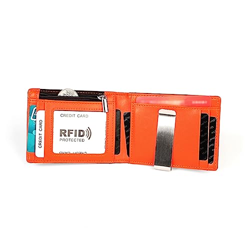 Portefeuille pour homme idéal en voyage d'affaires avec son porte-billets clip
