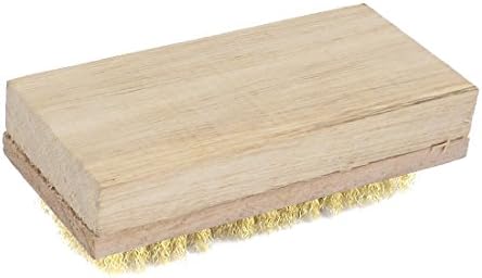 Aexit 12cm Length Painting Supplies & Wall Treatments 5.5cm Width Brass Wire Anilox Roller Paint Rollers Cleaning Brush