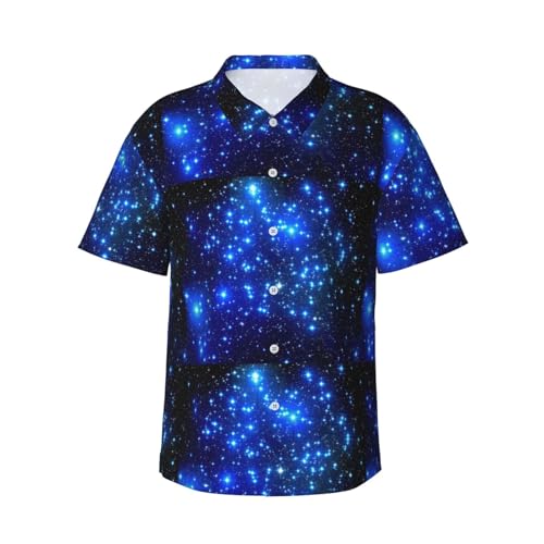Chemise hawaïenne manches courtes étoiles vêtement de plage et vacances