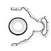 Donepart Rear Main Seal Kit BS40640, LS Real Seal Cover Gasket with Crankshaft Seal for 1997-2016 Cadillac Buick GMC Hummer Isuzu Pontiac Saab 4.8L 5.3L 5.7L 6.0L Metal Engine Gaskets for Vehicles