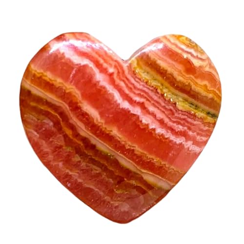 Rhodochrosite naturelle en cœur 26x27mm pour création de bijoux DIY cabochon GH_NAT_05750