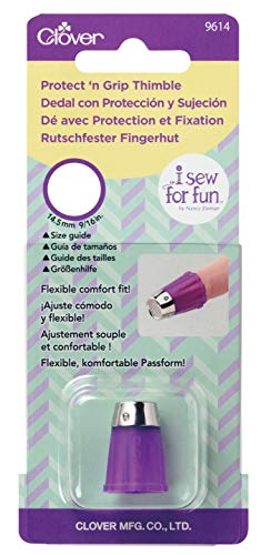 Clover I Sew For Fun Protect'n Grip Thimble, Purple #TOP23