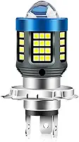 Lâmpada LED H4 para Farol de Motocicleta, 2 Cores Comutável, Branco e Amarelo
