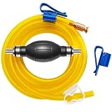 Gasoline Transfer Pump - Fuel Pump, Portable Hand Fuel Siphon Pump, Portable Fuel Pump for Gasoline, Oil, Diesel, Water, Liquid, Fluid, High Flow Gas Pump Transfer with 10 Ft PVC Siphon Hose