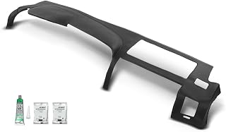 PIT66 TPE Dash Cover for Chevy Silverado & GMC Sierra 2007-2013 Dual Glovebox Dash - Durable Anti-Slip Panel