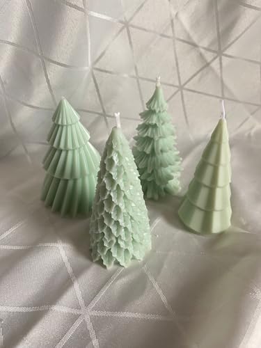 Tannenbaum Kerzen Grün 4er Set