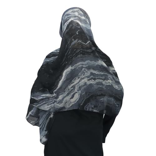 PURFUN Women Stylish Tie-Dyeing Instant Hijab, Islamic Arab Middle East Muslim Jersey Hijab Headscarf Long Scarf Wrap Shawl4