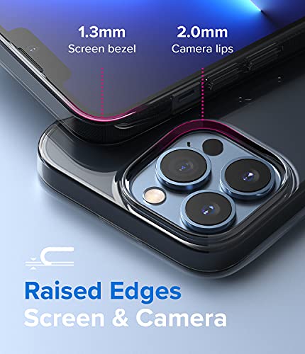 Image of Ringke Air Compatible with iPhone 13 Pro Case Back Cover Transparent Lightweight Soft Flexible TPU Scratch Resistant Natural Form iPhone 13 Pro Back Cover Case - Smoke Black