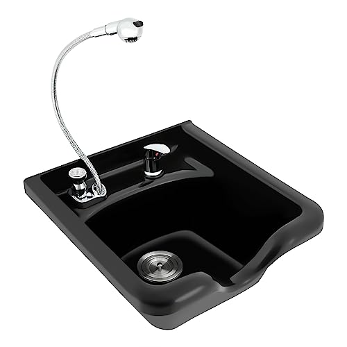 Lavabo de coiffure, en plastique ABS, mobile, facile à nettoyer, pour salon de coiffure, salon de coiffure et maison