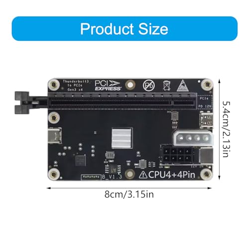 Tarjeta gráfica externa HA 36 intercambiable en caliente con chips JHL6340 y cable USB 3