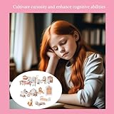 34Pcs Dolls House Furniture, Miniature Dollhouse Furniture Set Creative Play House Accessories for Imaginative Play Doll House Enthusiasts - Image 6