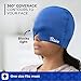 Thrive Gel Ice Headache Relief Cap, Black - Cold Therapy Headache Relief Hat Compress, Sinus Headache, Stress Relief, Puffy Eyes, Cool Ice Head Wrap Ice Pack Mask | One Size Fits All