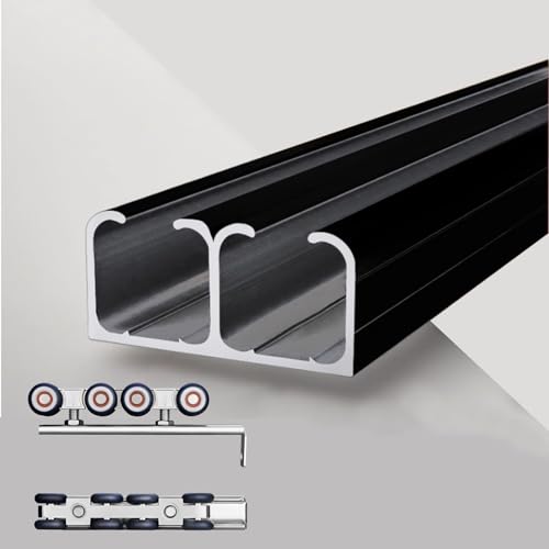 �o�C�p�X�h�A�g���b�N�n�[�h�E�F�A�Z�b�g 20�`35mm�̃h�A�ɓK�� ���ʃX���C�h�h�A�g���b�N�V�X�e�� �B��&�����p���[���n�[�h�E�F�A�L�b�g(4ft/122cm/48in)