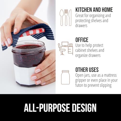 image for GORILLA GRIP powerGRIP Drawer Shelf and Cabinet Liner, Thick Strong Ho