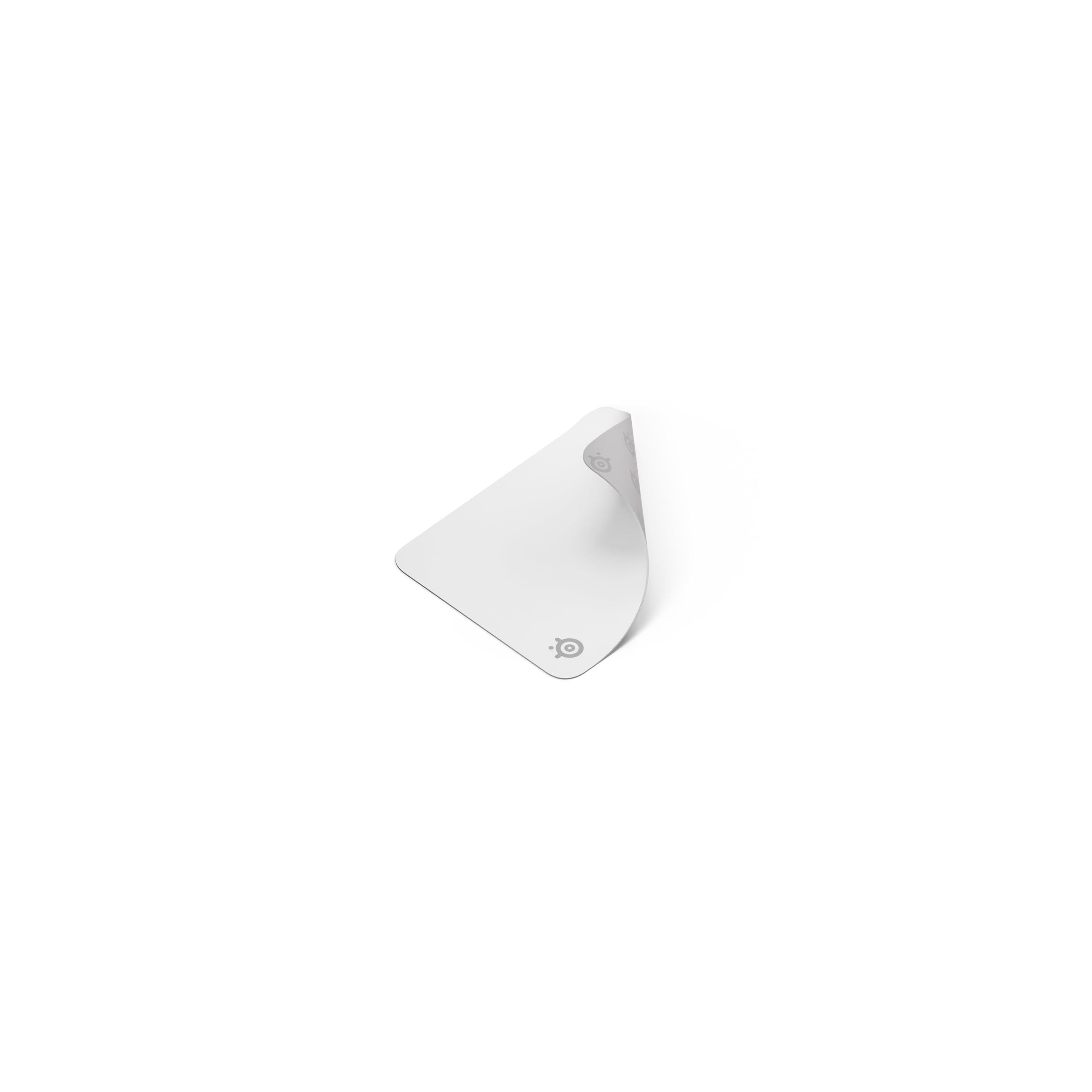 SteelSeries QcK, gamingowa podkładka, średnia - Biała - Antypoślizgowa silikonowa podstawa - Topowe śledzenie, stabilność - opt. dla czujników gamingowych - 320x270 mm - FPS, MOBA, RTS, MMO