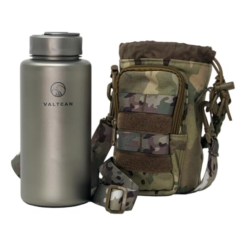 Valtcan Titanium Water Bottle EndurePro 1000ml 34oz 219 Grams Ultralight Pot Wide Mouth Sports Hiking and Camping Trail Heatable on Open Flames for Gym Workout 1.1 Quart - Image 4