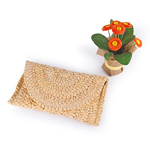 Jywmsc Vrouwen Stro Clutch Purse Zomer Strand Tassen Envelop Portemonnee Geweven Handtassen - Image 7