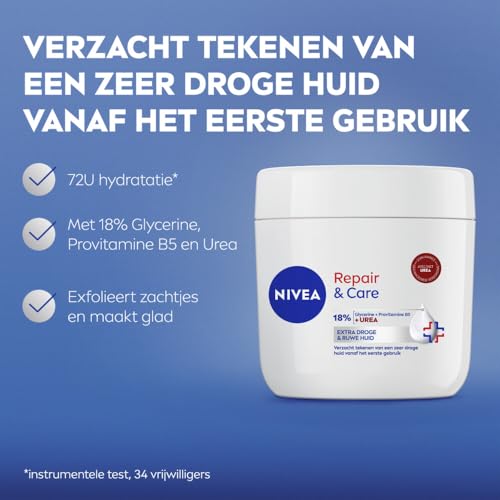 NIVEA Repair and Care Körpercreme, Gesicht und Hände, 400 ml – Ansicht 4